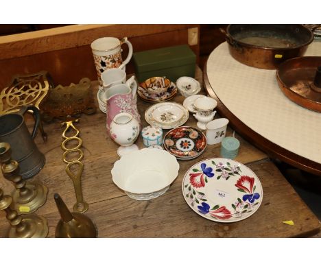 A quantity of various china to include Royal Doulton vase; T G Green plate; Royal Worcester vase; Royal Worcester pin dishes;