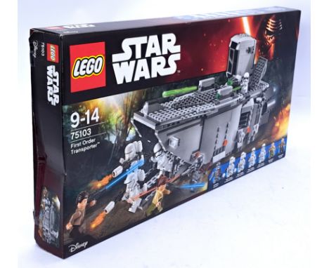Sealed Lego Star Wars Set 75103 - First Order Transporter (Mint, assumed complete) within generally Good box (dent on left si