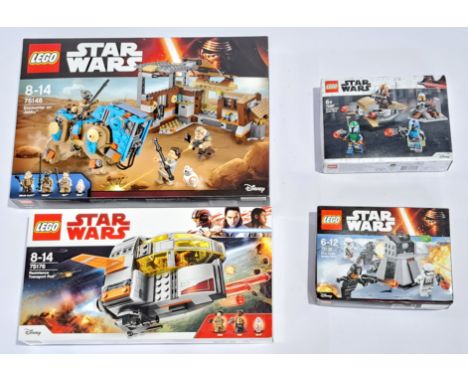 Lego (Sealed) Star Wars Set Group To Include #75148 Encounter On Jakku; #75176 Resistance Transport Pod; #75132 First Order B