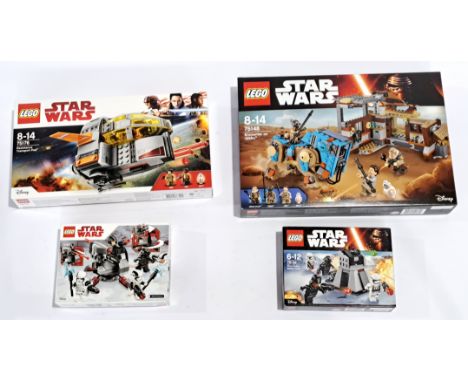 Lego (Sealed) Star Wars Set Group To Include #75148 Encounter On Jakku (Small Dent In Bottom Of Box); #75176 Resistance Trans