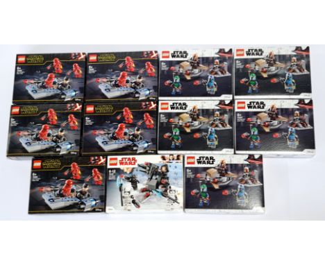 Lego (Sealed) Star Wars Battle Pack group to include (1) #75197 First Order Specialists; #75266 Sith Troopers (x5); #75267 Ma