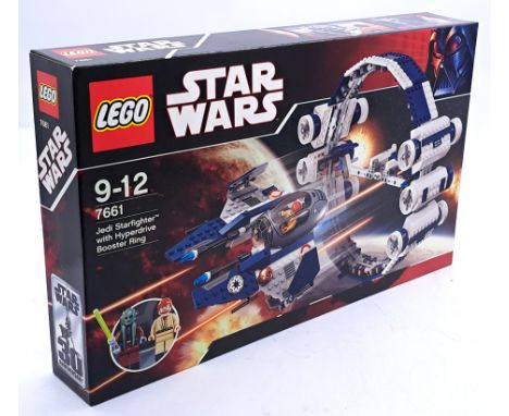 Sealed Lego Star Wars Set 7661 - Jedi Starfighter with Hyperdrive Booster Ring (Mint, assumed complete) within Excellent to N