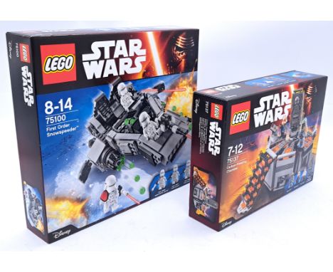 Sealed Lego Star Wars Sets 75100/75137 - First Order Snowspeeder/Carbon-Freezing Chamber (Both Mint, assumed complete) within