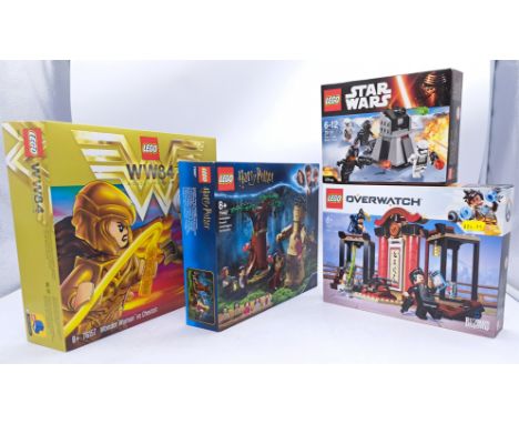 Sealed mixed theme Lego Sets 75971/75967/76157/75132 - Hanzo vs Genji/Forbidden Forest: Umbridge's Encounter/Wonder Woman vs 