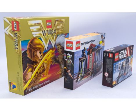 Sealed mixed theme Lego Sets 75971/76157/75132 - Hanzo vs Genji/Wonder Woman vs Cheetah/First Order Battle Pack (All Mint, as