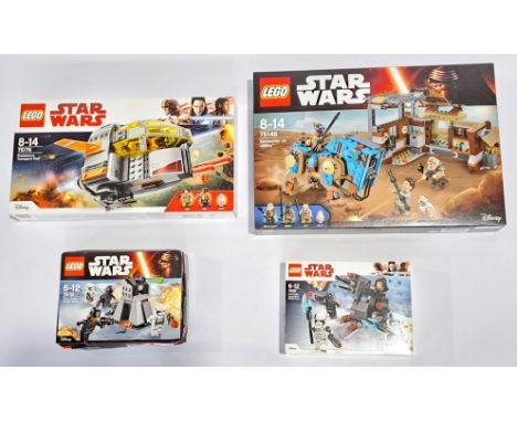 Lego (Sealed) Star Wars Set Group To Include #75148 Encounter On Jakku; #75176 Resistance Transport Pod; #75132 First Order B