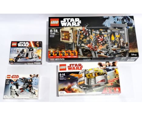 Lego (Sealed) Star Wars Set Group To Include #75180 Rathtar Escape ; #75176 Resistance Transport Pod; #75132 First Order Batt