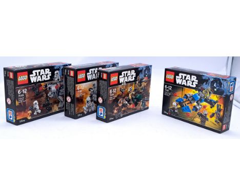 Sealed Lego Star Wars Battle Pack Sets - 75164/75165/75166/75167 - Rebel Trooper Battle Pack/Imperial Trooper Battle Pack/Fir