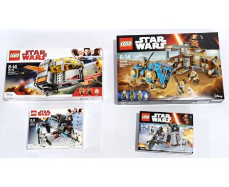 Lego (Sealed) Star Wars Set Group To Include #75148 Encounter On Jakku; #75176 Resistance Transport Pod; #75132 First Order B