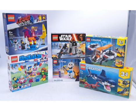 Sealed mixed theme Lego Sets 70824/75132/31071/31088/41169/41453 - Introducing Queen Watevra Wa'Nabi/First Order Battle Pack/