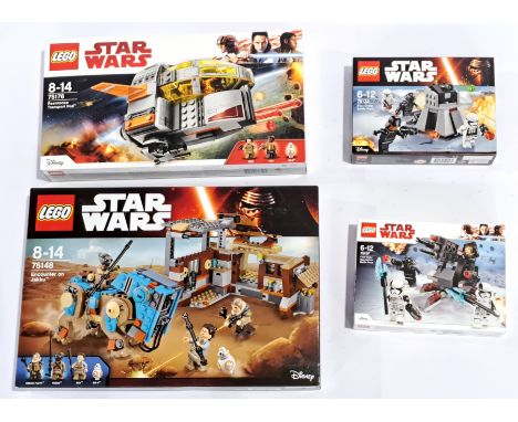 Lego (Sealed) Star Wars Set Group To Include #75148 Encounter On Jakku; #75176 Resistance Transport Pod; #75132 First Order B