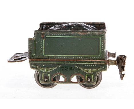 Märklin Tender R 1059, Spur 0, grün, mit schweren Radsätzen, LS und gealterter Lack, L 12, Z 3