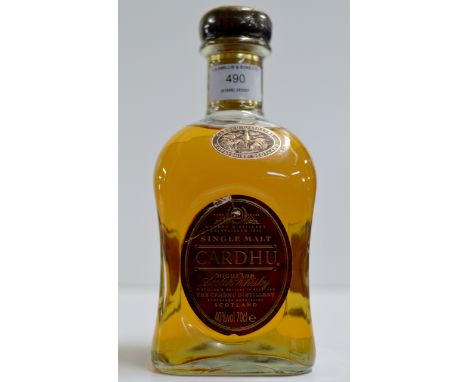 THE CARDHU 12 YEARS OLD SINGLE MALT HIGHLAND SCOTCH WHISKY - 70CL, 40% VOL     