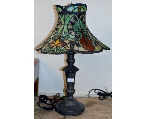 ART NOUVEAU STYLE TABLE LAMP WITH SHADE     