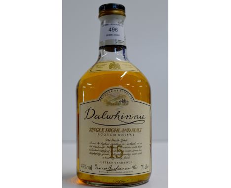 THE DALWHINNIE 15 YEARS OLD SINGLE HIGHLAND MALT SCOTCH WHISKY - 70CL, 43% VOL     