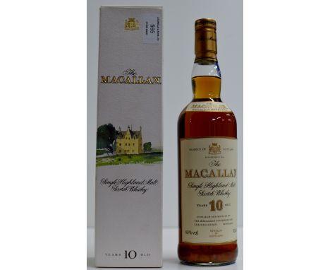 THE MACALLAN AGED TEN YEARS OLD SINGLE HIGHLAND MALT SCOTCH WHISKY - 70CL, 40% VOL     