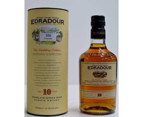 EDRADOUR AGED 10 YEARS HIGHLAND SINGLE MALT SCOTCH WHISKY WITH PRESENTATION TIN - 70CL, 40% VOL     