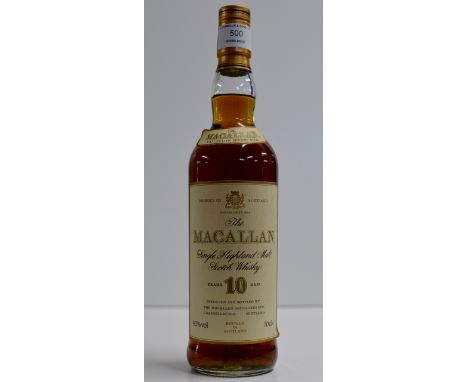 THE MACALLAN 10 YEARS OLD SINGLE HIGHLAND MALT SCOTCH WHISKY - 70CL, 40% VOL     