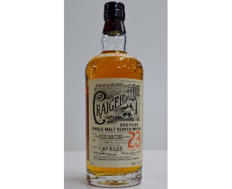 EDWARD & MACKIE "CRAIGELLACHIE" 23 YEARS OLD SPEYSIDE SINGLE MALT SCOTCH WHISKY - 700ML, 46% VOL     