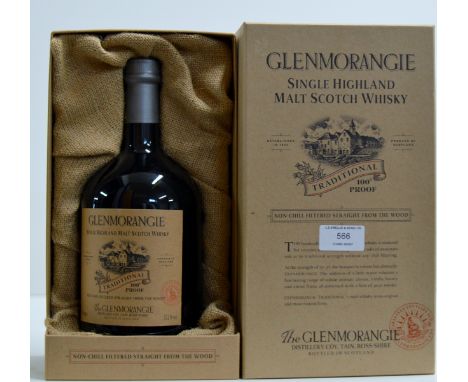 THE GLENMORANGIE TRADITIONAL 100° PROOF TEN YEARS OLD SINGLE HIGHLAND MALT SCOTCH WHISKY WITH PRESENTATION BOX - 1 LITRE, 57.