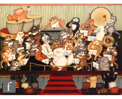 LINDA JANE SMITH (CONTEMPORARY) - 'Last Night of the Toms', photographic reproduction, signed in pencil, numbered 672/750, un