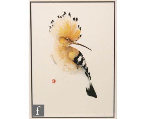 KARL MARTENS (B.1956) - 'Hoopoe'', lithograph, signed in pencil, bears artist's stamp, numbered 233/290, framed, 34cm x 41.5c