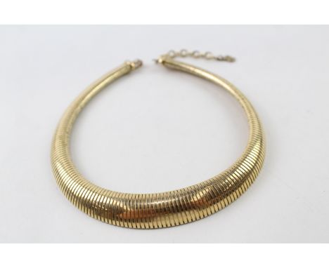 CHRISTIAN DIOR CHUNKY GOLD TONE NECKLACE (45G)