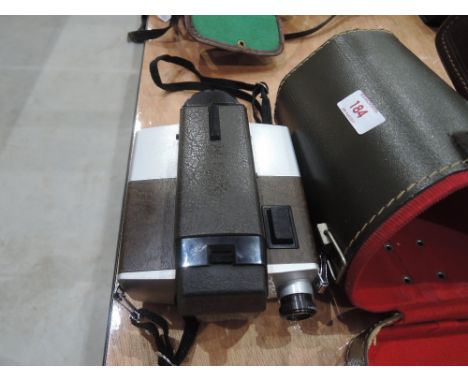 A Kodak XL33 super 8 movie camera No 076836, in case