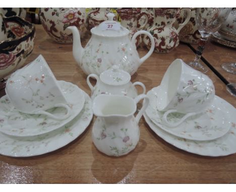 A Wedgwood Campion tea for two service