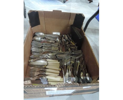 A selection of vintage flatware