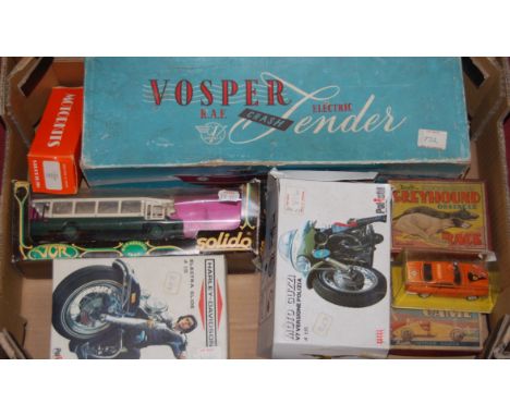 A boxed Polistil 1.15 scale model of a Harley Davidson Electra Glide, together with one other Moto Guzzi Versione Polizia exa