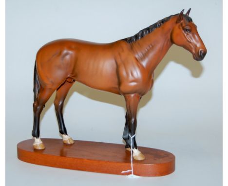 A Beswick figure of Nijinsky, model No. 2045, bay matt finish, on wooden plinth   Condition Report / Extra Information  Appea