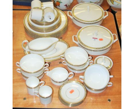 A Wedgwood part tea and dinner service, in the Marina pattern, R4426   Condition Report / Extra Information  No chips, cracks