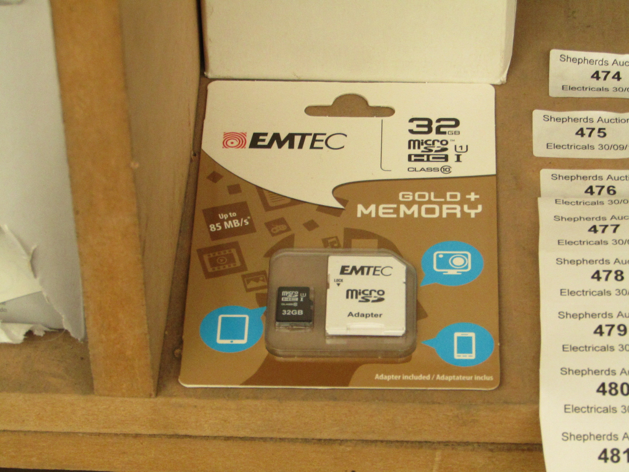 Emtec 32gb Gold Memory Micro Sd Card With Sd Adaptor Ideal For Phones