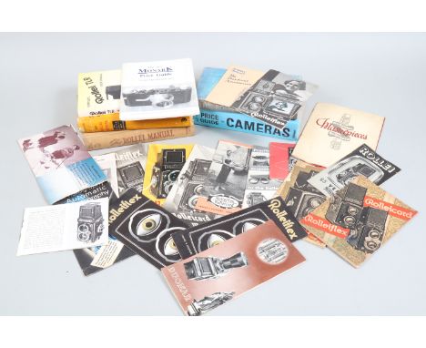 Rollei Books and Literature, including a quantity of Franke &amp; Heidecke manufacturer's leaflets for Rolleiflex and Rolleic