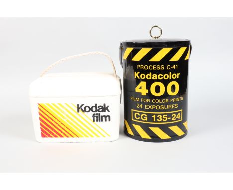 A Kodak Ice Bucket, with Process C-41 Kodacolor 400 film canister design, stands approx 32cm high, light marks, G-VG, with po