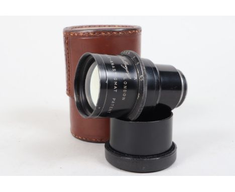 A Dallmeyer Dallon 9in f/6.5 Tele Anastigmat Lens, serial no 140242, barrel G, some wear to aperture ring, elements G, light 