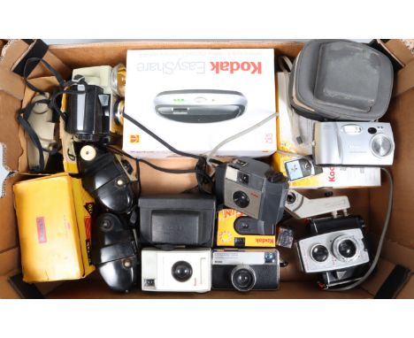 A Tray of Kodak Cameras, including a Brownie Cresta, in maker's box, 127 Brownies, Brownie Reflex, Brownie Vectar, Kodak inst