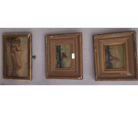 Three 19th century seascape oils 