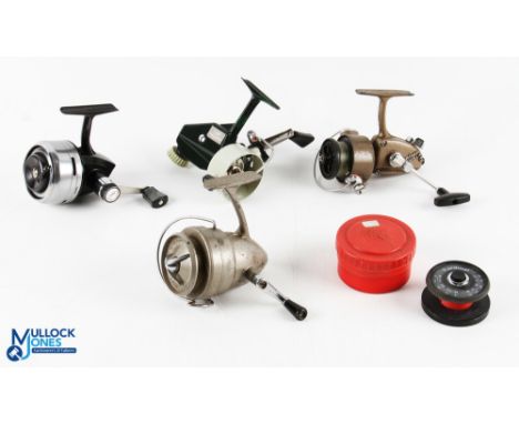 Abu Sweden 507 closed face spinning reel, runs well, light use; Abu Sweden Cardinal 44X fixed spool reel (no spool), needs at