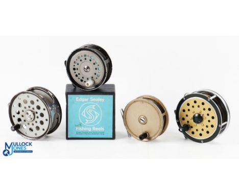 Edgar Sealey Redditch Flyman alloy trout reel, 3 ½" ventilated spool, constant check, in original box, runs well. Farlows Lon