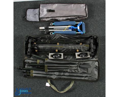 JBC X-Lite Fishing Pod, in original bag -plus a Preston innovations rod roller (2)