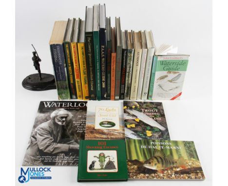 Carton of Fishing &amp; Shooting Books - to include: Poisons de Haute Marne M7S Complete Fishing Book Freshwater Fishing Red 