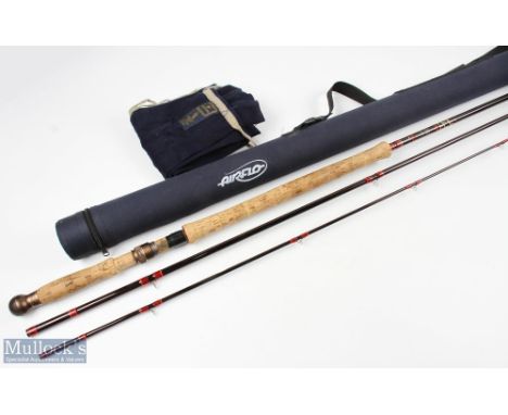 Hardy Bros graphite salmon fly deluxe carbon rod 13' 9" 3pc line 9#, 26" handle, alloy uplocking reel seat, lined butt/tip ri