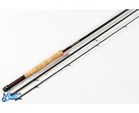 Diamondback Graphite trout fly rod 10' 3pc line 6/9, alloy double uplocking reel seat with wood insert, lined rings throughou