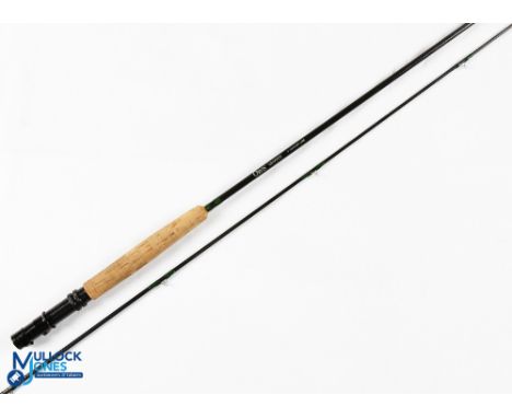 Orvis USA graphite trout fly rod 9' 2pc line 6#, alloy double down locking reel seat, lined butt rings, MCB and plastic tube,