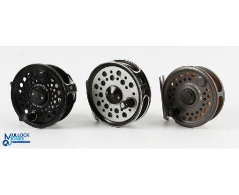 Leeds Dragonfly 80 disc drag alloy trout fly reel 3.25" spool, 2 screw latch, counter balanced handle, rear tensioner, consta