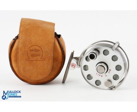 Art 't Hart II alloy trout fly reel LHW, milled drum locking screw, three quarter annular stainless steel line guide, off set
