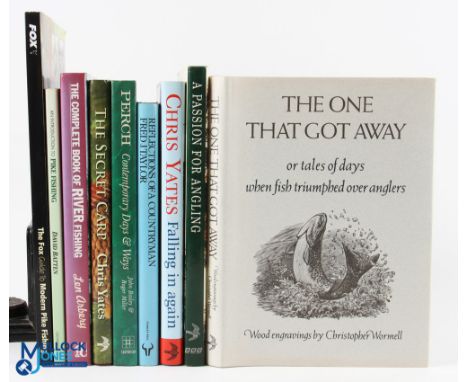 Box of Fishing Books: a good selection to include: The One That Got Away Christopher Wormell 1991, The Secret Carp Chris Yate