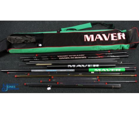 Maver &amp; Daiwa Pole Collection, to include a Maver performance ascension 13m pole, 3 Daiwa yank and bank margin poles, a s